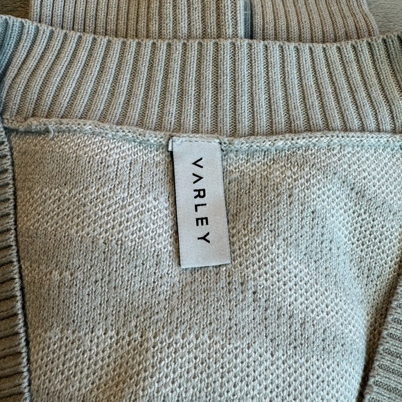 🎯Varley Calvert Sweater Zebra Gray White Size Small - Picture 9 of 12